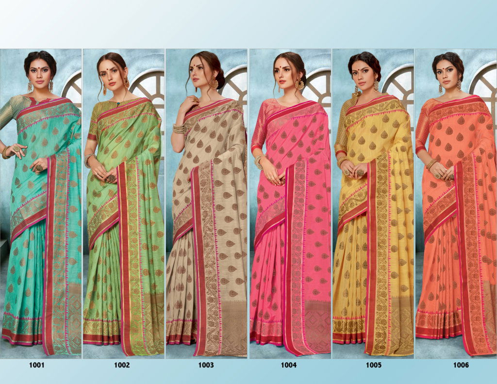 Sangam Shubhangi Latest Designer Collection Fancy Wedding Wear Heavy Linen silk Heavy Sarees

